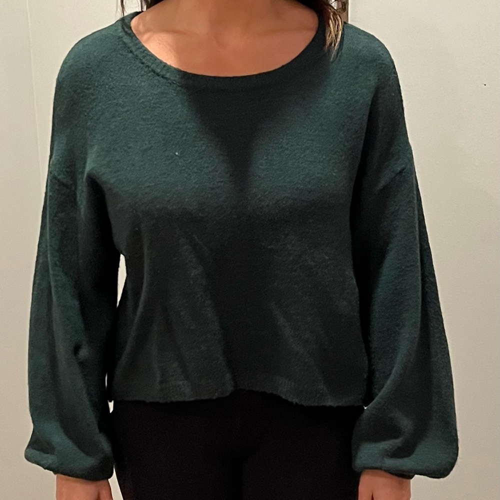 Beautiful green sweater. Practically brand new, worn once
